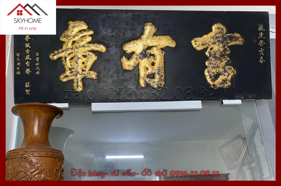 Nội dung lạc khoản trên bức hoành phi thờ Ngôn- hữu- chương